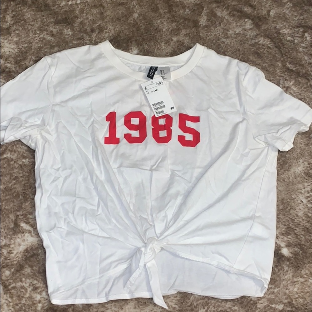 Red And White Half Shirt